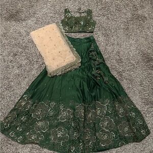 Megha & Jigar Indian Chaniya choli lehenga